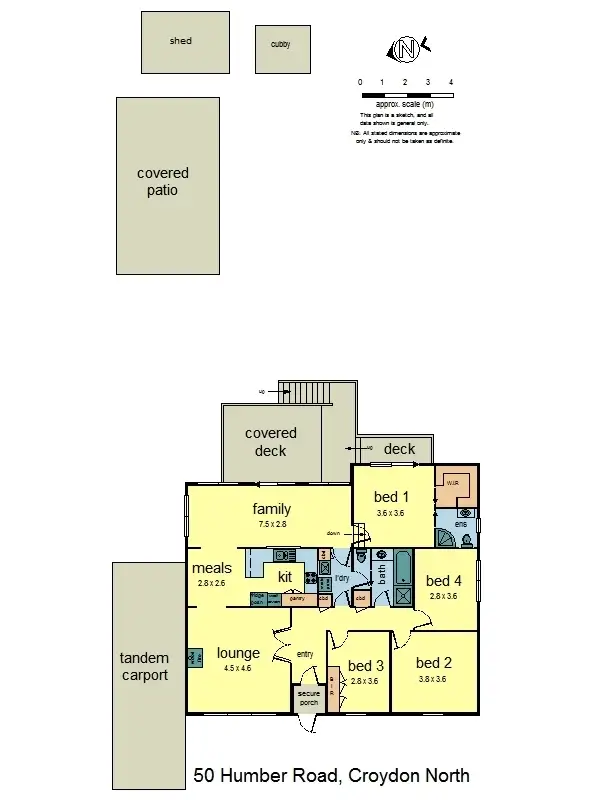 Floorplan of Homely house listing, 50 Humber Road, Croydon VIC 3136