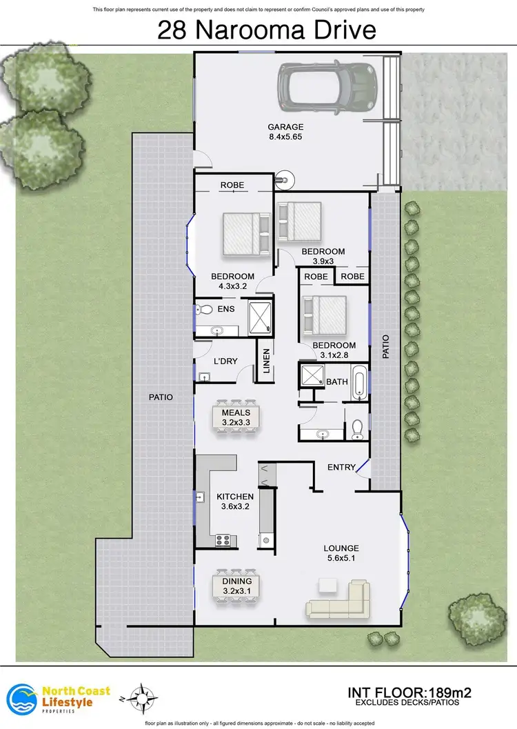 Floorplan of Homely house listing, 28 Narooma Drive, Ocean Shores NSW 2483
