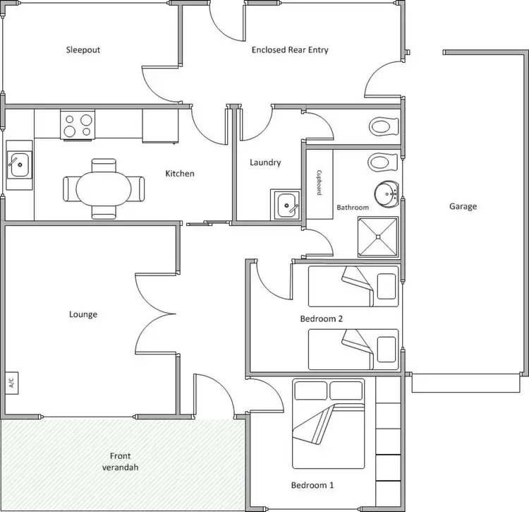 Floorplan of Homely house listing, 21 Honner Avenue, Yorketown SA 5576