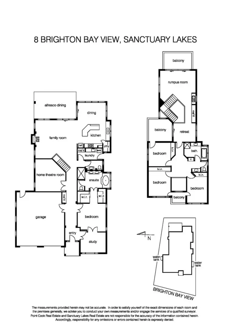Floorplan of Homely house listing, 8 Brighton Bay View, Sanctuary Lakes VIC 3030
