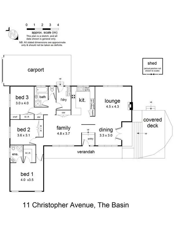 Floorplan of Homely house listing, 11 Christopher Avenue, The Basin VIC 3154
