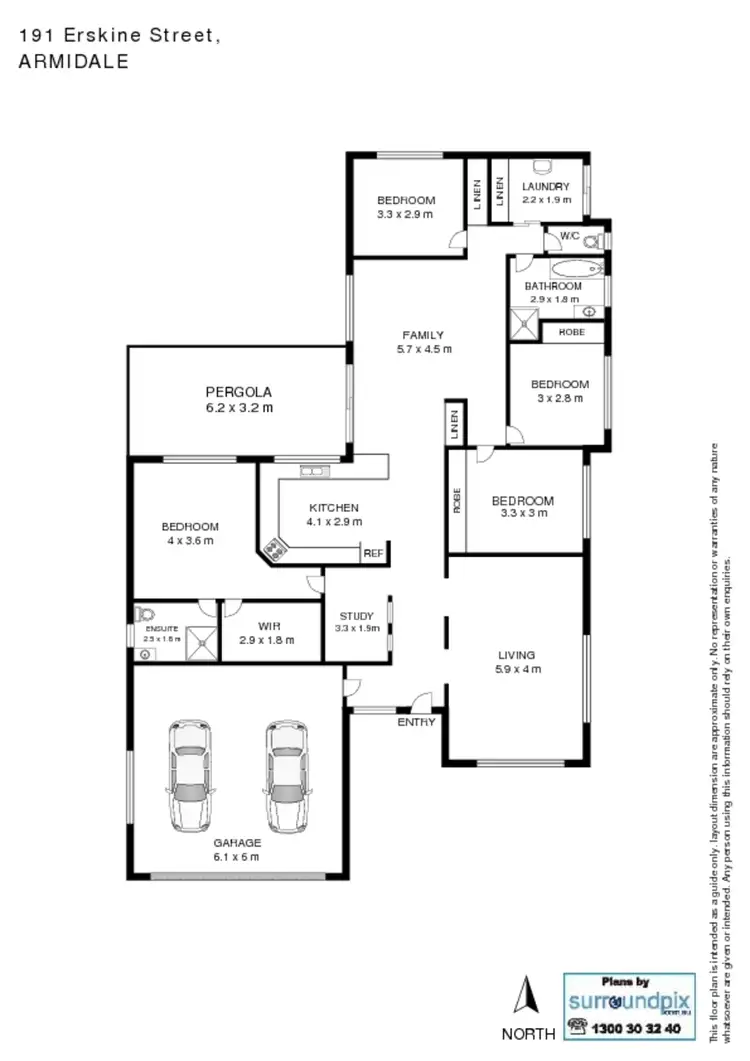 Floorplan of Homely house listing, 191 Erskine Street, Armidale NSW 2350