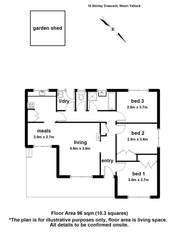 Floorplan of Homely house listing, 10 Shirley Crescent, Woori Yallock VIC 3139