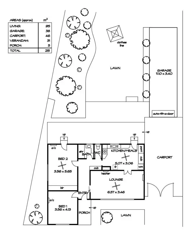 Floorplan of Homely house listing, 11 Gascoyne Avenue, Hillcrest SA 5086