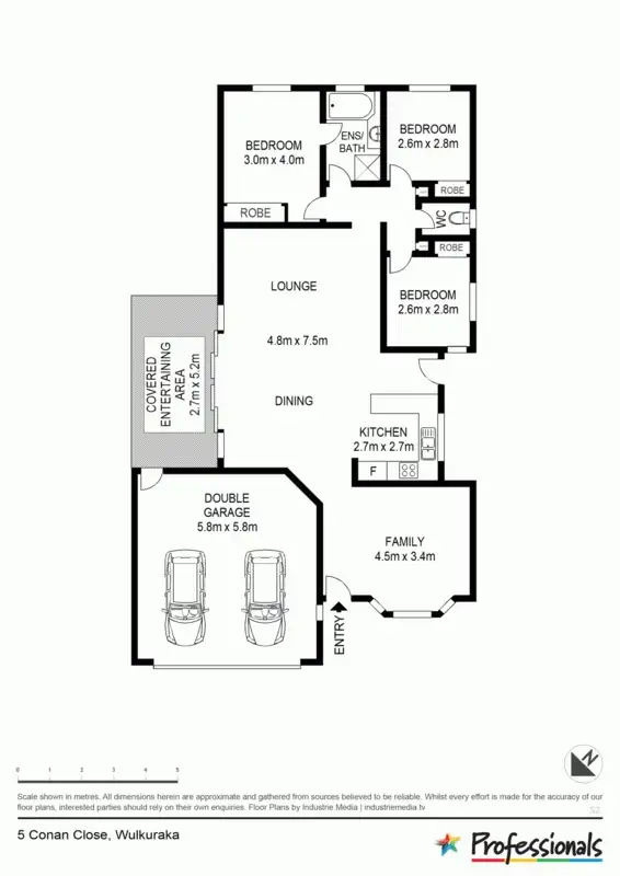 Floorplan of Homely house listing, 5 Conan Close, Wulkuraka QLD 4305