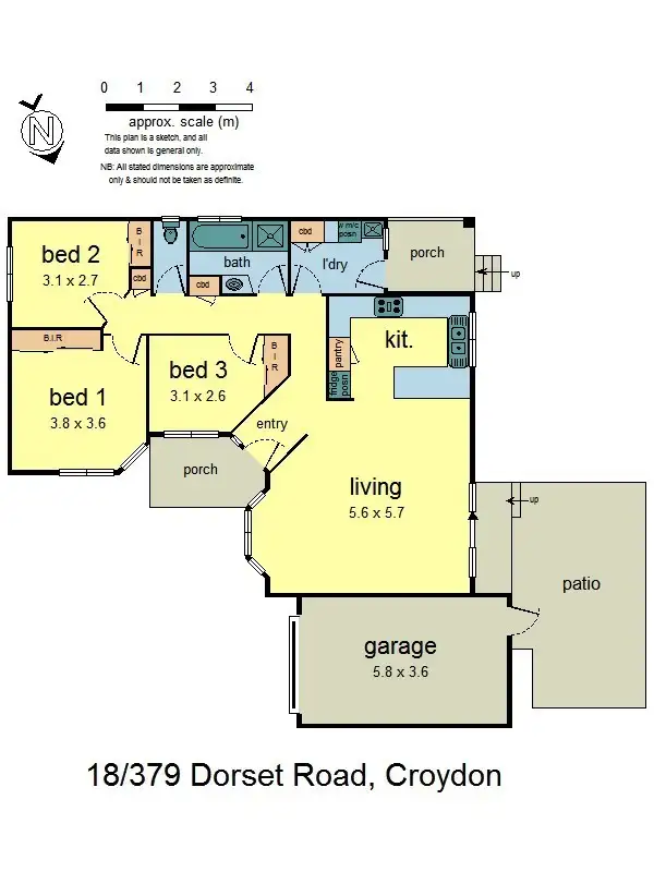 Floorplan of Homely unit listing, 18/379 Dorset Road, Croydon VIC 3136