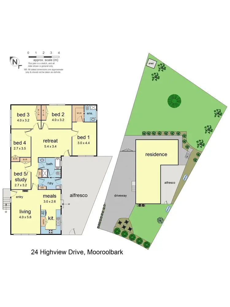 Floorplan of Homely house listing, 24 Highview Drive, Mooroolbark VIC 3138