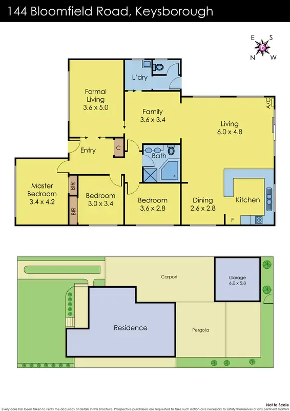 Floorplan of Homely house listing, 144 Bloomfield Road, Keysborough VIC 3173