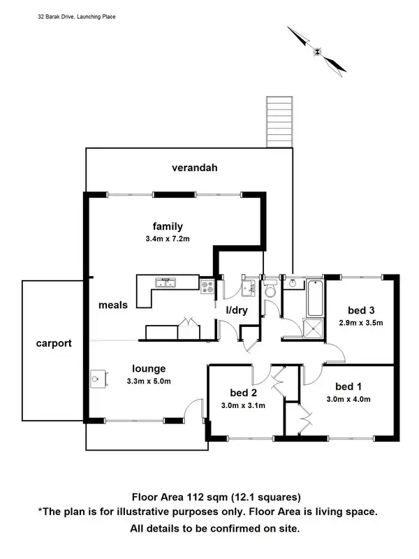 Floorplan of Homely house listing, 32 Barak Drive, Launching Place VIC 3139