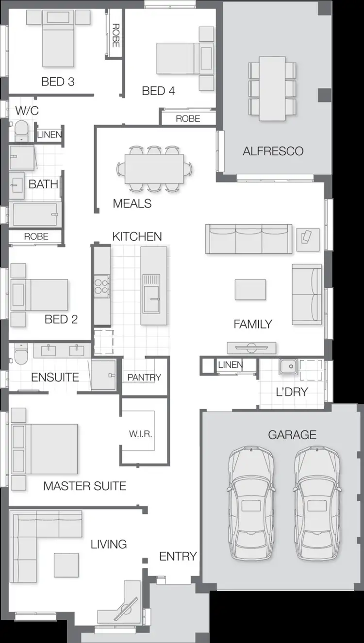 Floorplan of Homely house listing, 5 Bellevue Drive, Truganina VIC 3029