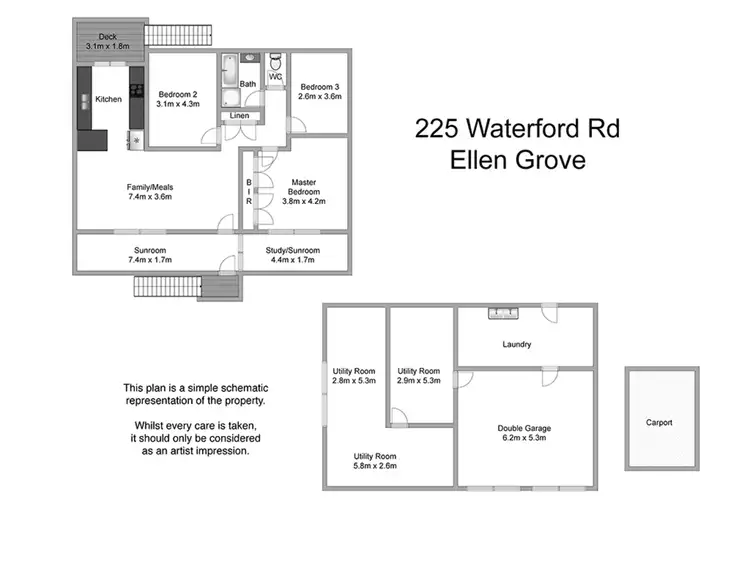 Floorplan of Homely house listing, 225 Waterford Road, Ellen Grove QLD 4078