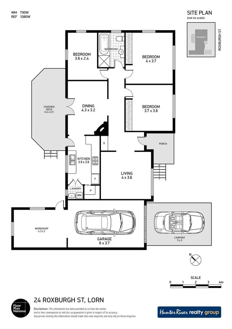 Floorplan of Homely house listing, 24 Roxburgh Street, Lorn NSW 2320