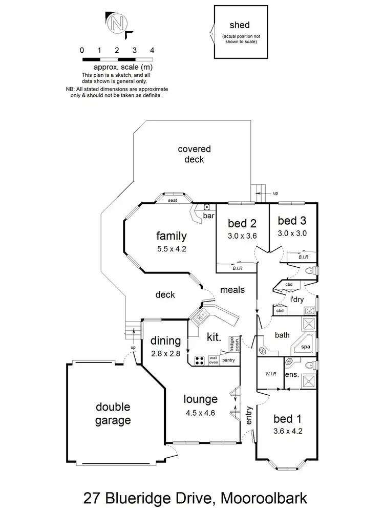 Floorplan of Homely house listing, 27 Blue Ridge Drive, Mooroolbark VIC 3138