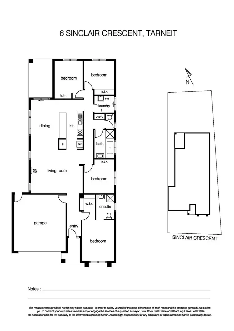 Floorplan of Homely house listing, 6 Sinclair Crescent, Tarneit VIC 3029