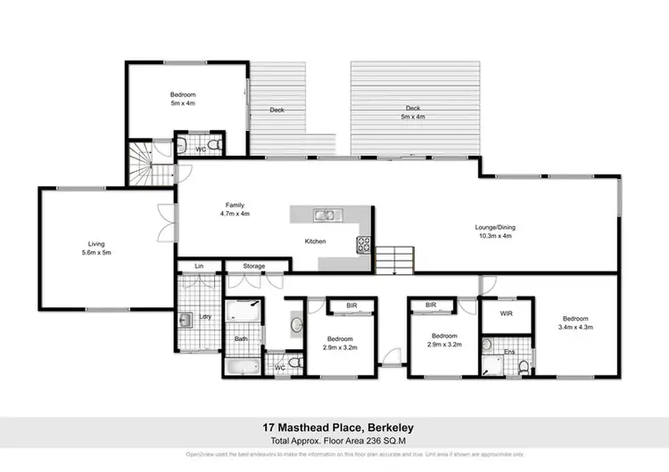 Floorplan of Homely house listing, 17 Masthead Place, Berkeley NSW 2506