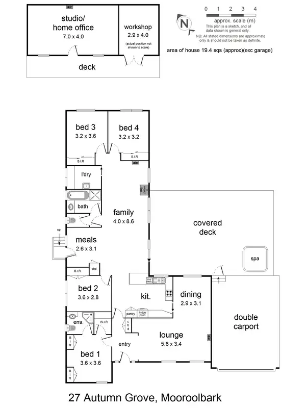 Floorplan of Homely house listing, 27 Autumn Grove, Mooroolbark VIC 3138