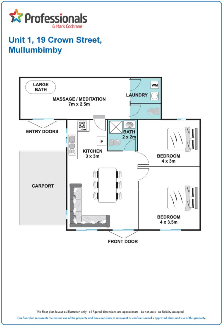 Floorplan of Homely semi-detached listing, U1&2/19 Crown Street, Mullumbimby NSW 2482