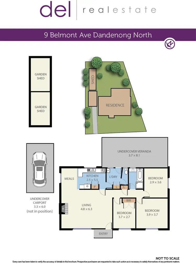 Floorplan of Homely house listing, 9 Belmont Avenue, Dandenong North VIC 3175