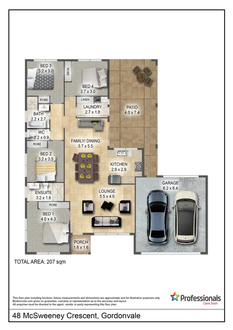 Floorplan of Homely house listing, 48 McSweeney Crescent, Gordonvale QLD 4865