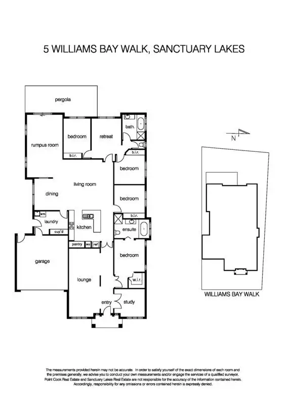 Floorplan of Homely house listing, 5 Williams Bay Walk, Sanctuary Lakes VIC 3030