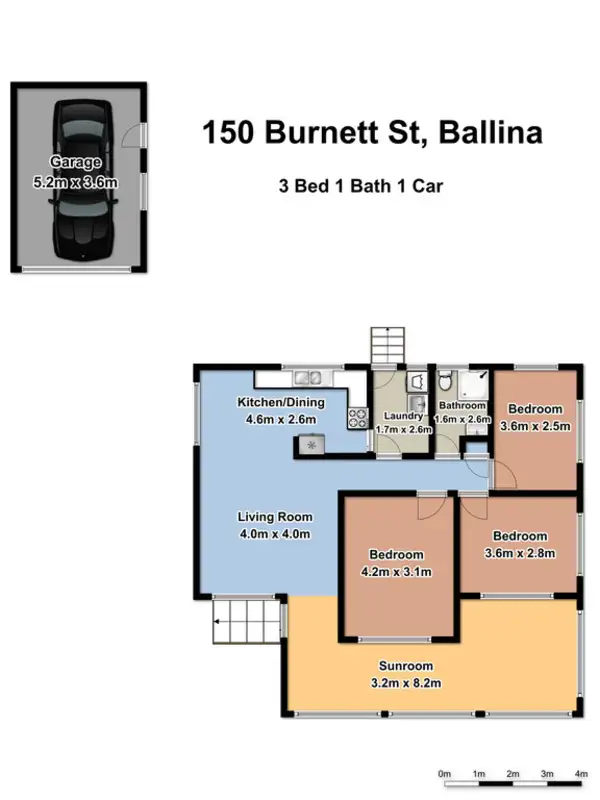 Floorplan of Homely house listing, 150 Burnet Street, Ballina NSW 2478