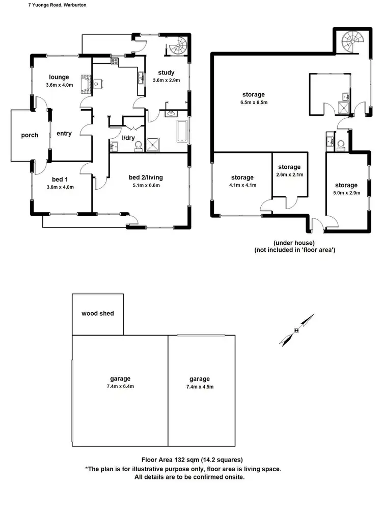 Floorplan of Homely house listing, 7 Yuonga Road, Warburton VIC 3799