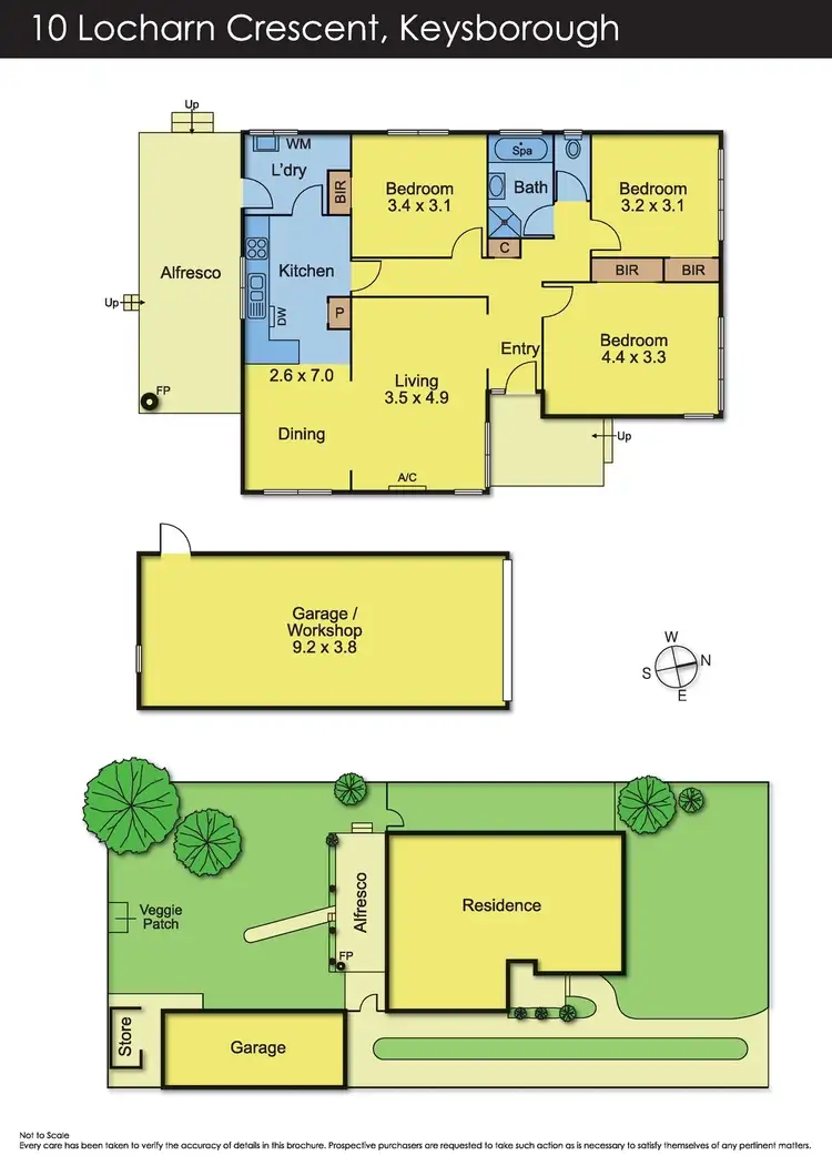 Floorplan of Homely house listing, 10 Locharn Crescent, Keysborough VIC 3173