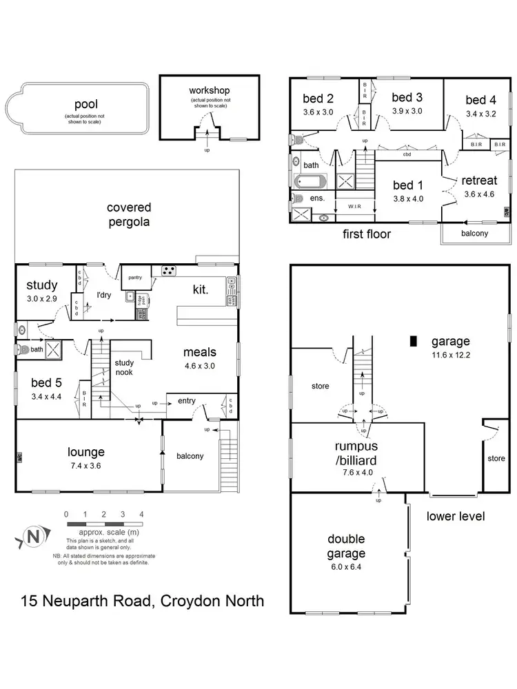 Floorplan of Homely house listing, 15 Neuparth Road, Croydon North VIC 3136