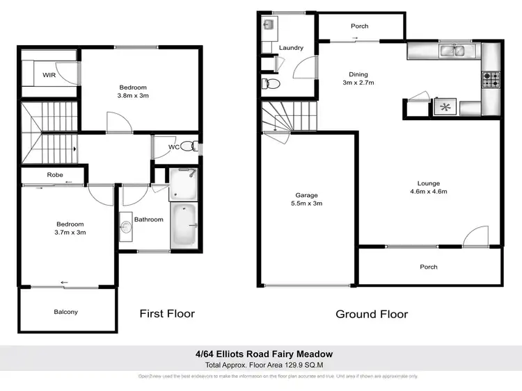 Floorplan of Homely townhouse listing, 4/64 Elliots Road, Fairy Meadow NSW 2519