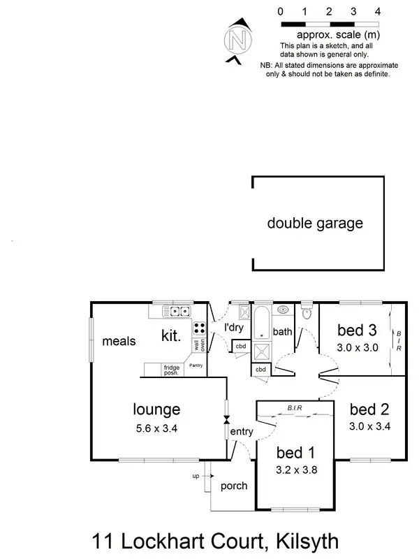 Floorplan of Homely house listing, 11 Lockhart Court, Kilsyth VIC 3137
