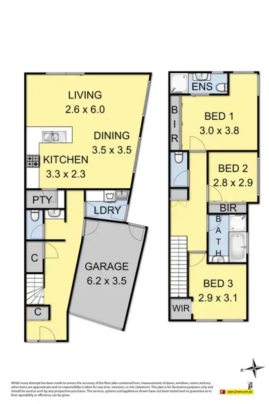 Floorplan of Homely house listing, 2/2 Claret Ash Court, Tarneit VIC 3029