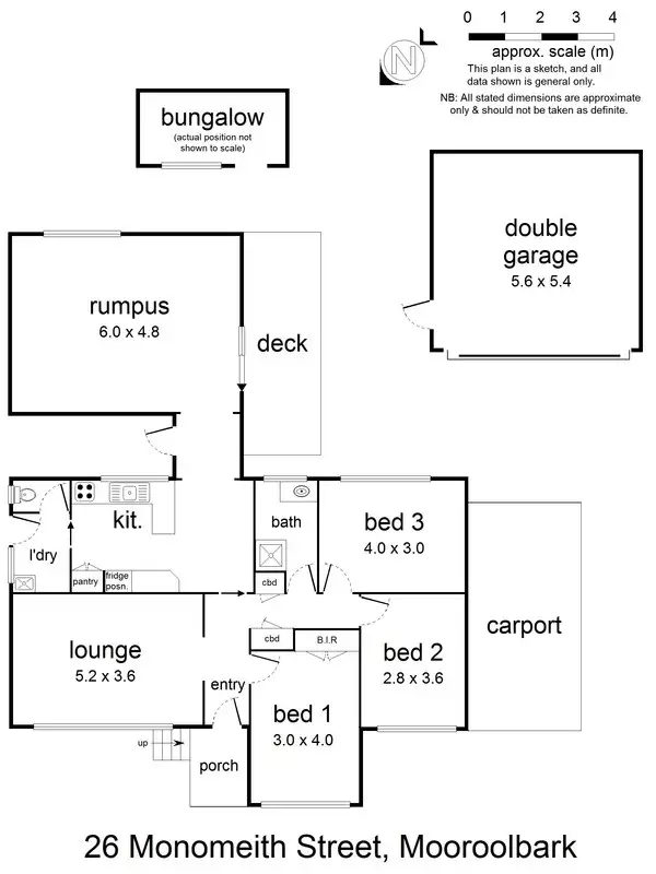 Floorplan of Homely house listing, 26 Monomeith Street, Mooroolbark VIC 3138
