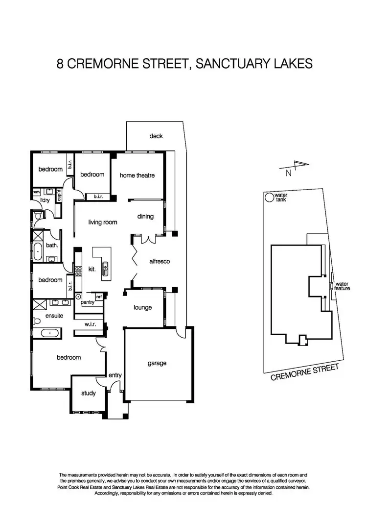 Floorplan of Homely house listing, 8 Cremorne Street, Sanctuary Lakes VIC 3030
