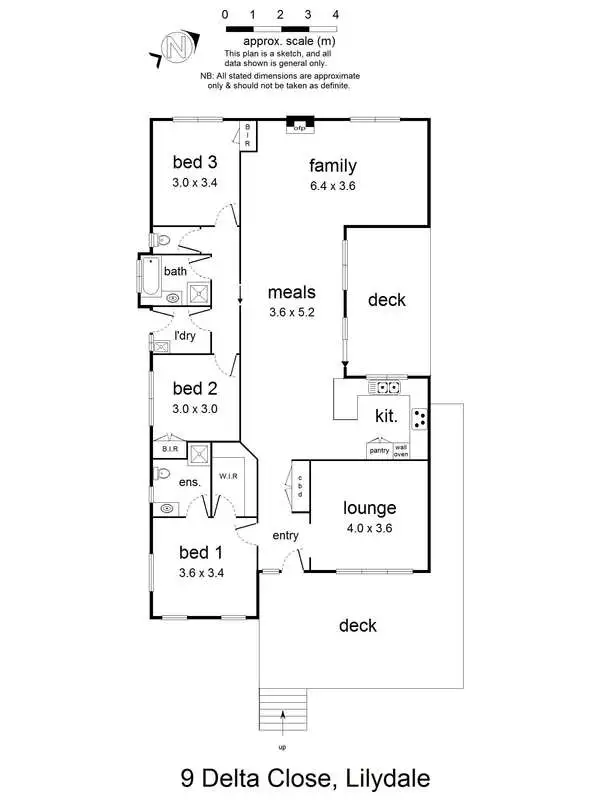 Floorplan of Homely house listing, 9 Delta Close, Lilydale VIC 3140