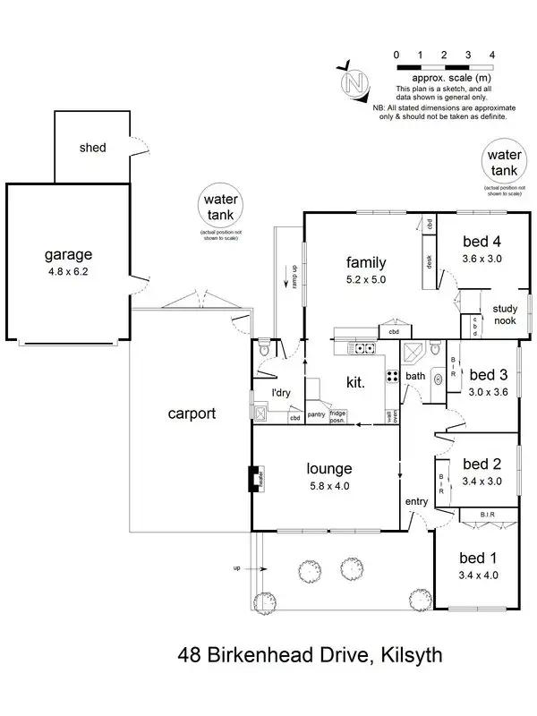 Floorplan of Homely house listing, 48 Birkenhead Drive, Kilsyth VIC 3137