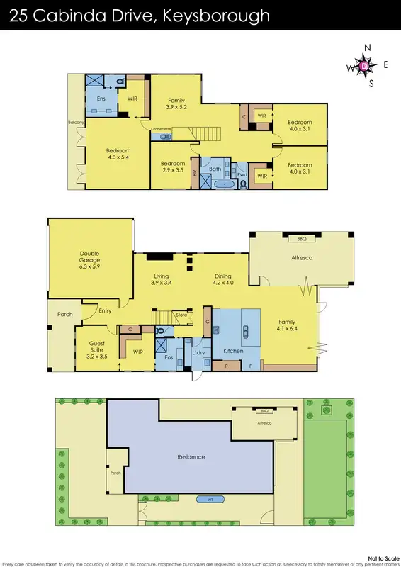 Floorplan of Homely house listing, 25 Cabinda Drive, Keysborough VIC 3173