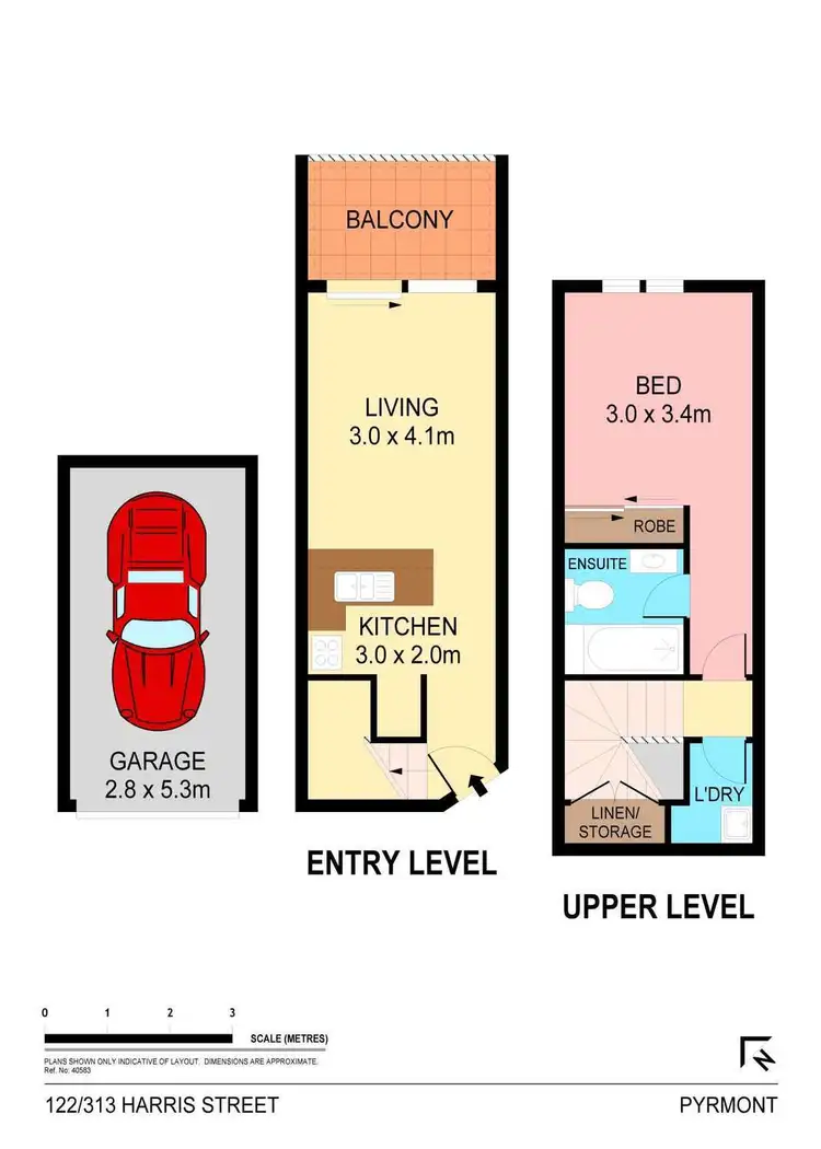 Floorplan of Homely apartment listing, 122/313 Harris Street, Pyrmont NSW 2009