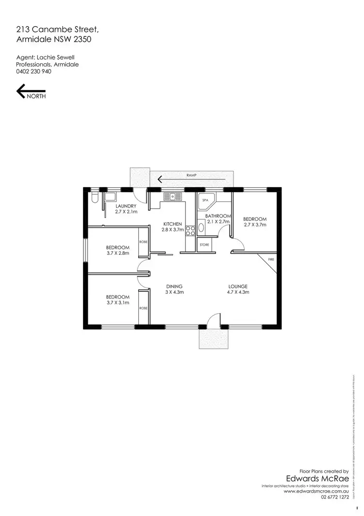 Floorplan of Homely house listing, 213 Canambe Street, Armidale NSW 2350