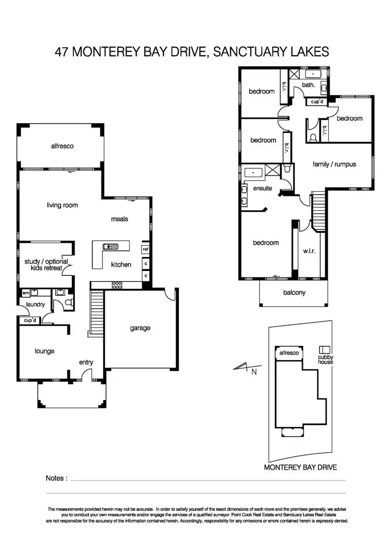 Floorplan of Homely house listing, 47 Monterey Bay Drive, Sanctuary Lakes VIC 3030