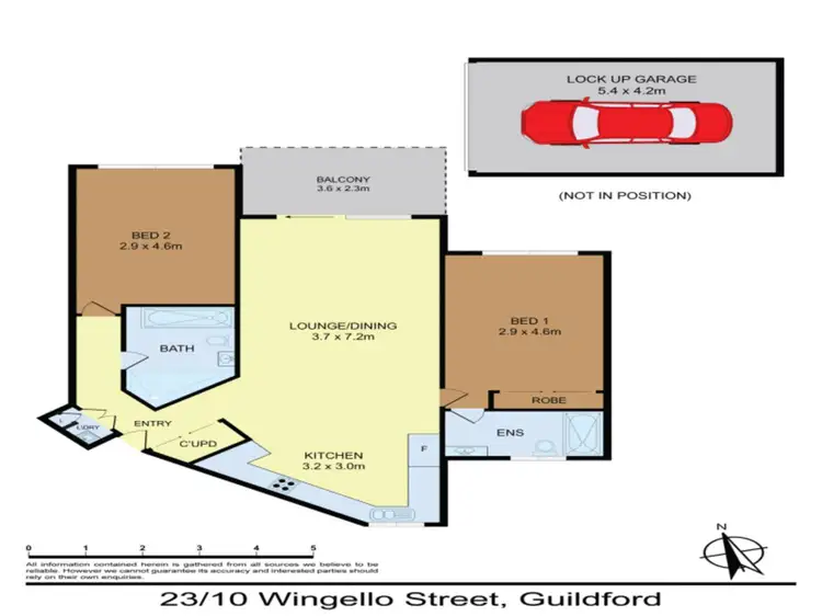 Floorplan of Homely unit listing, 23/10 Wingello Street, Guildford NSW 2161