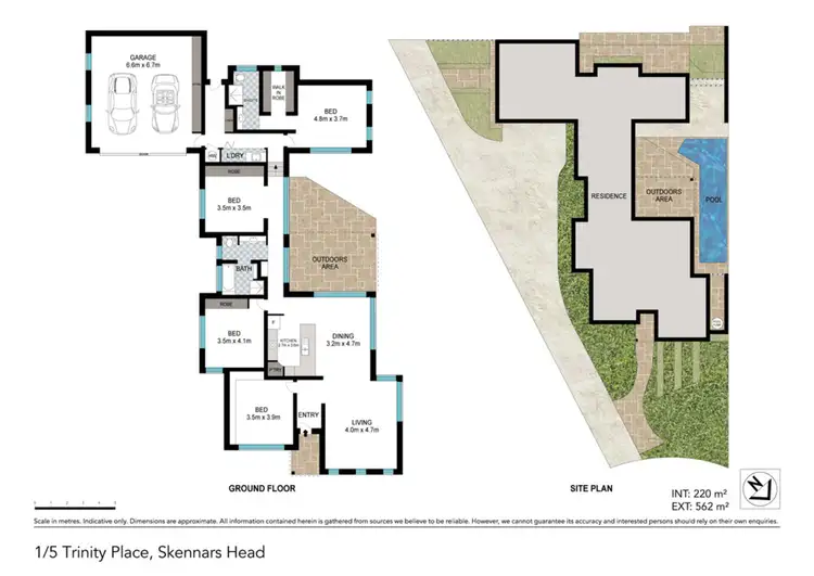 Floorplan of Homely villa listing, 1/5 Trinity Place, Skennars Head NSW 2478