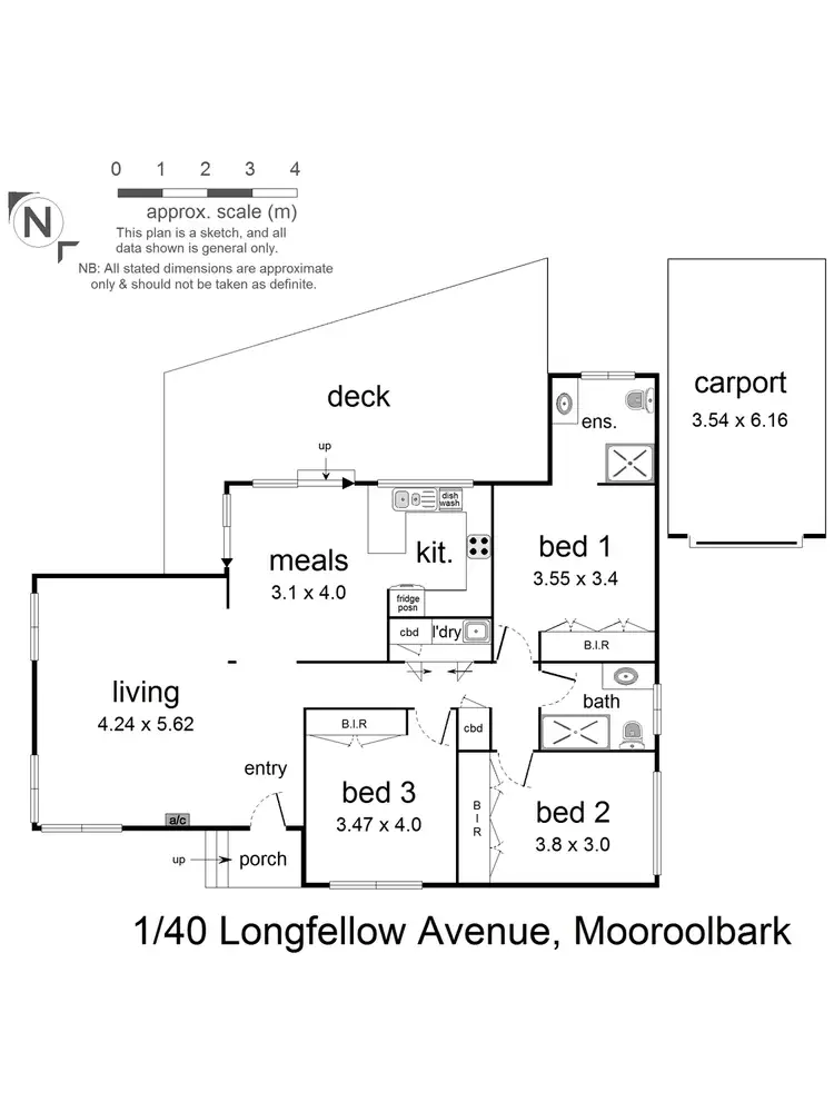 Floorplan of Homely house listing, 1/40 Longfellow Avenue, Mooroolbark VIC 3138