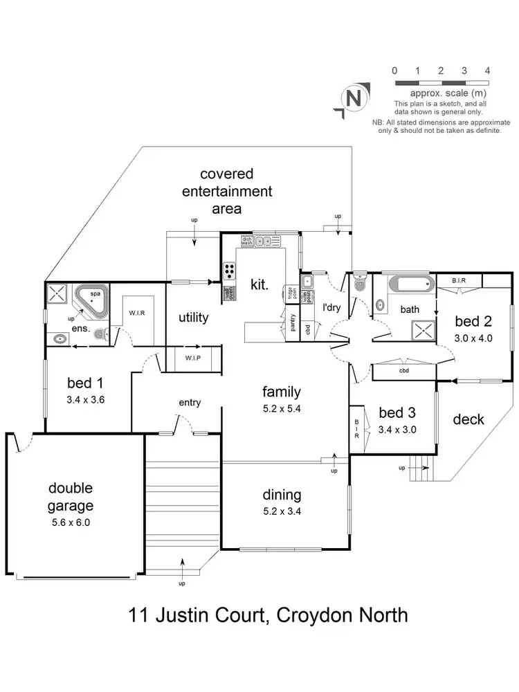 Floorplan of Homely house listing, 11 Justin Court, Croydon North VIC 3136