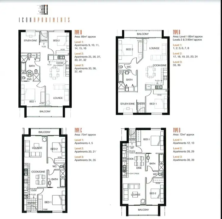 Floorplan of Homely apartment listing, 17/10-16 LIGHT COMMON, Mawson Lakes SA 5095