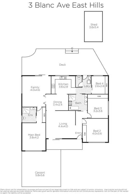 Floorplan of Homely house listing, 3 Blanc Avenue, East Hills NSW 2213
