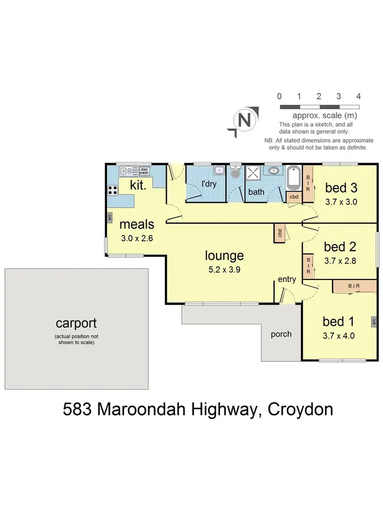 Floorplan of Homely house listing, 583 Maroondah Highway, Croydon VIC 3136