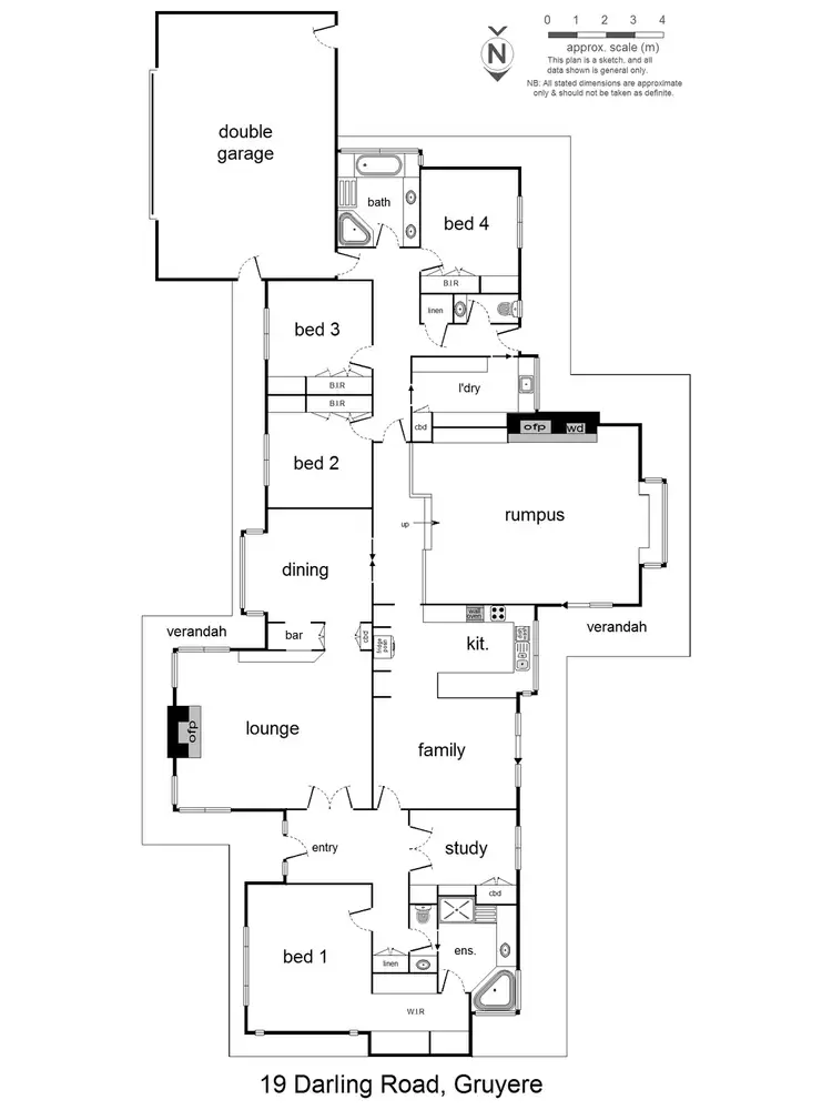 Floorplan of Homely house listing, 19 Darling Road, Gruyere VIC 3770