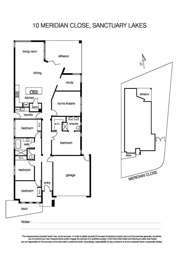 Floorplan of Homely house listing, 10 Meridian Close, Sanctuary Lakes VIC 3030