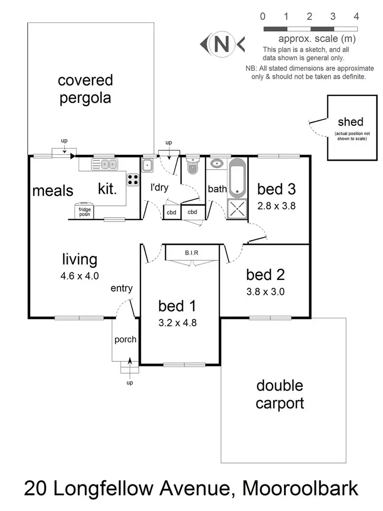 Floorplan of Homely house listing, 20 Longfellow Avenue, Mooroolbark VIC 3138