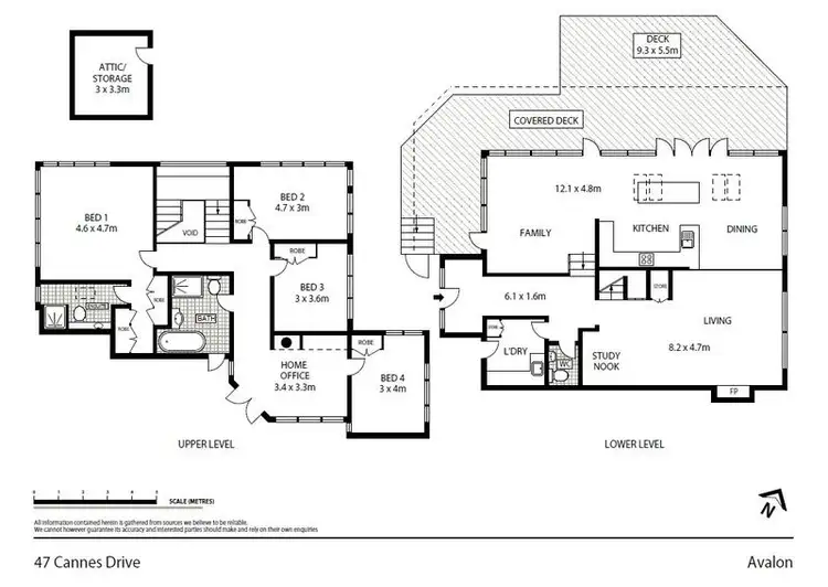 Floorplan of Homely house listing, 47 Cannes Drive, Avalon NSW 2107